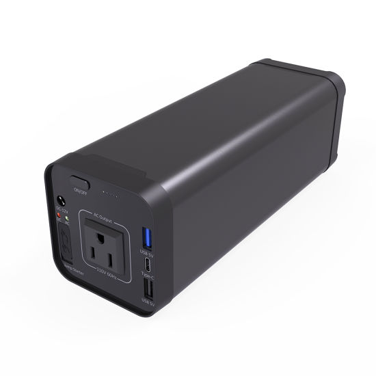 Paquete de batería de respaldo de litio de 150 Wh, 110 V con toma de CA, suministro de CC USB para acampar al aire libre, viajes, pesca, caza, emergencia