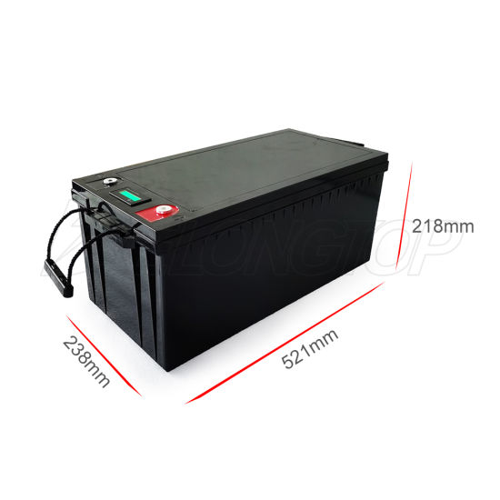 12V 200ah LiFePO4 Batería LFP de fosfato de hierro y litio con BMS y LCD para sistema solar al aire libre, sala de motor, RV, fiesta en yate, barco eléctrico