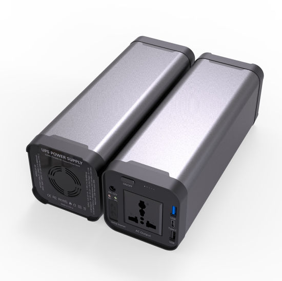 Tipo portátil paquete de batería de ión de litio del QC 3.0 del banco del poder de salida de la CA de 150W 220V 230V