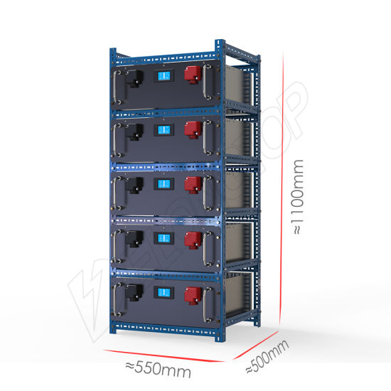 Batería de iones de litio de 5kw 51.2V 48V 100ah con celdas prismáticas de 3.2V 100ah LiFePO4