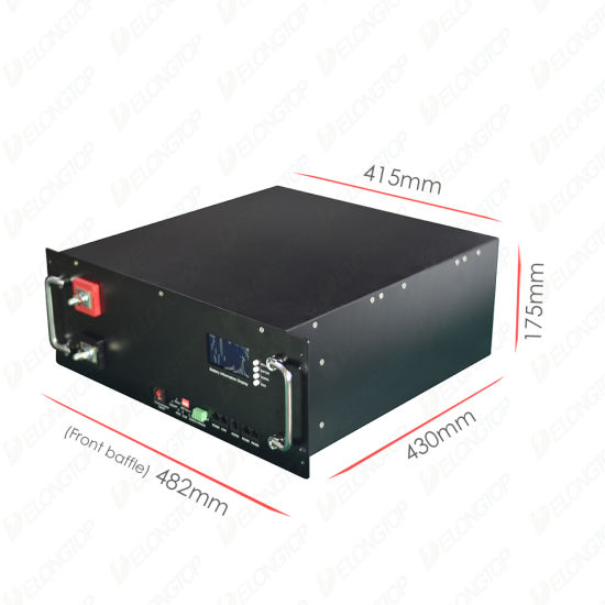 Batería de litio de 5.12kw 51.2V 100ah 48V RS485 BMS LiFePO4 para el sistema de almacenamiento de energía solar