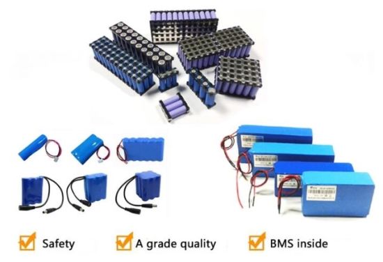 Paquete de batería de celda LiFePO4 personalizado DC12V con BMS y estuche protector