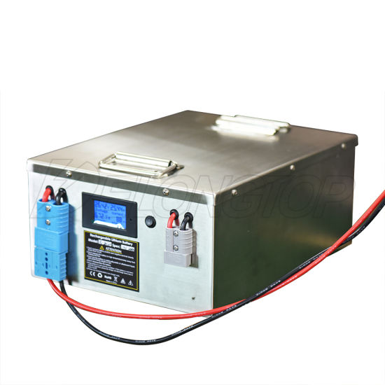 Batería de litio marina de ciclo profundo LiFePO4 24V 120ah para camiones con pantalla LCD BMS