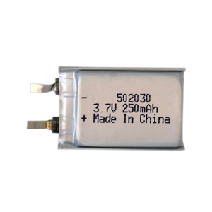 Célula de batería de polímero de litio recargable 502030 250mAh