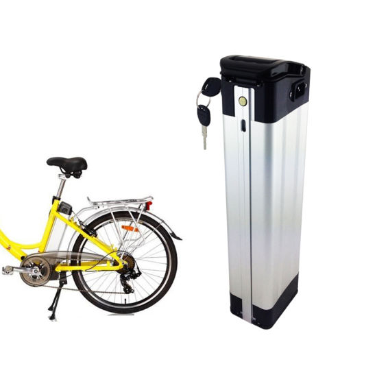 Batería de bicicleta eléctrica 36V 13ah Silver Fish Batería de iones de litio de litio para bicicletas eléctricas de 350W Bicicleta