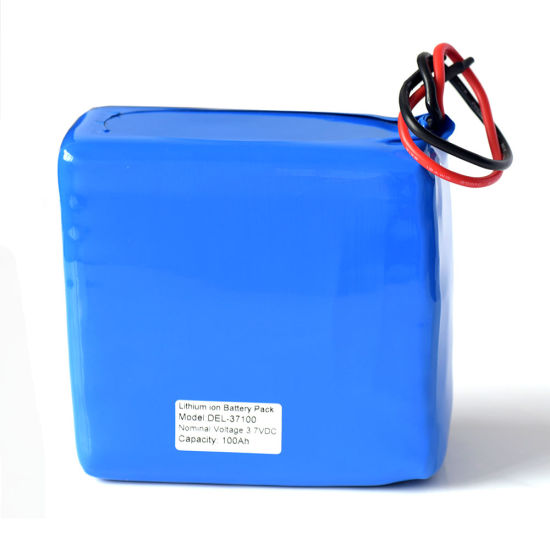 Paquete de batería de polímero de litio de 3.7V 100ah para GPS